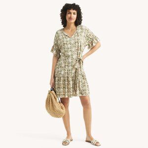 Nautica - Printed Ruffle Dress